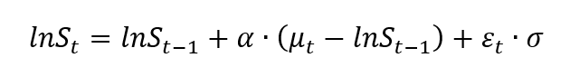 Equation 1 Mean-reversion rate