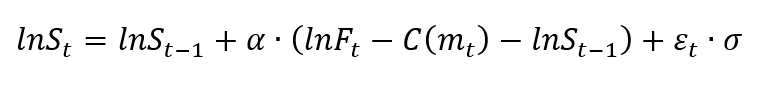 Equation 2 Mean-reversion rate