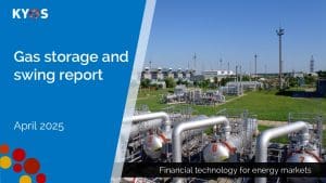 KYOS Gas storage and swing report April 2025